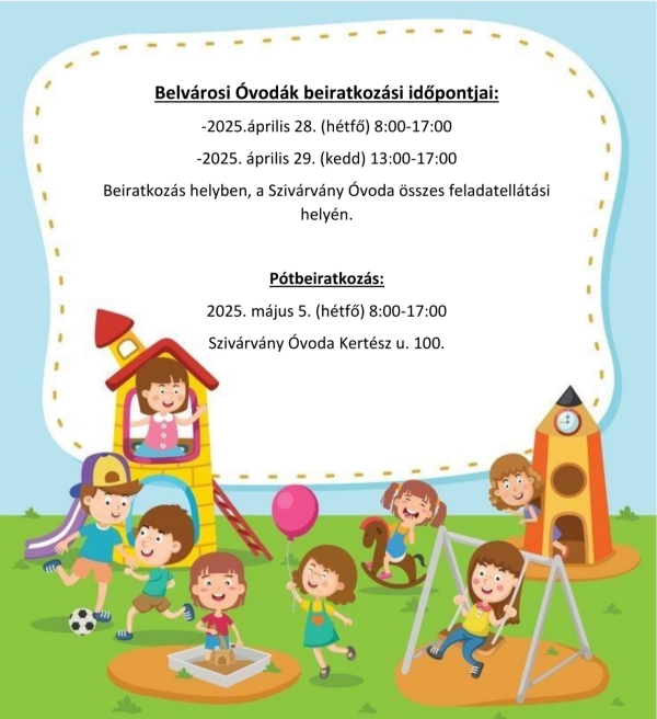 Beiratkozás 2025/2026 nevelési év